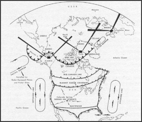 Map of the DEW Line